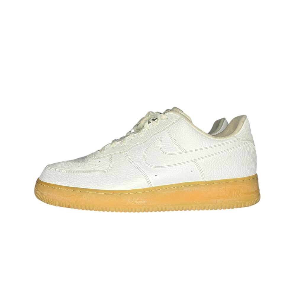 ***SOLD*** Nike Air Force 1 Low Pebbled Leather Sneakers Shoes Size 15 White Gum